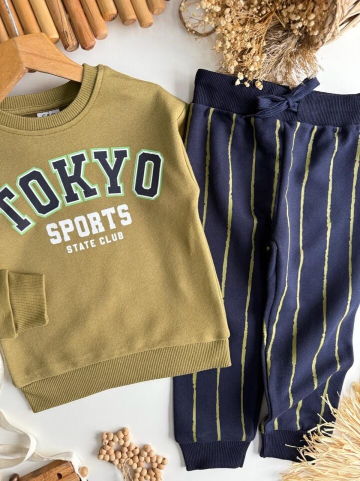 3 İplik Fırçalı Kumaş Tokyo Takım