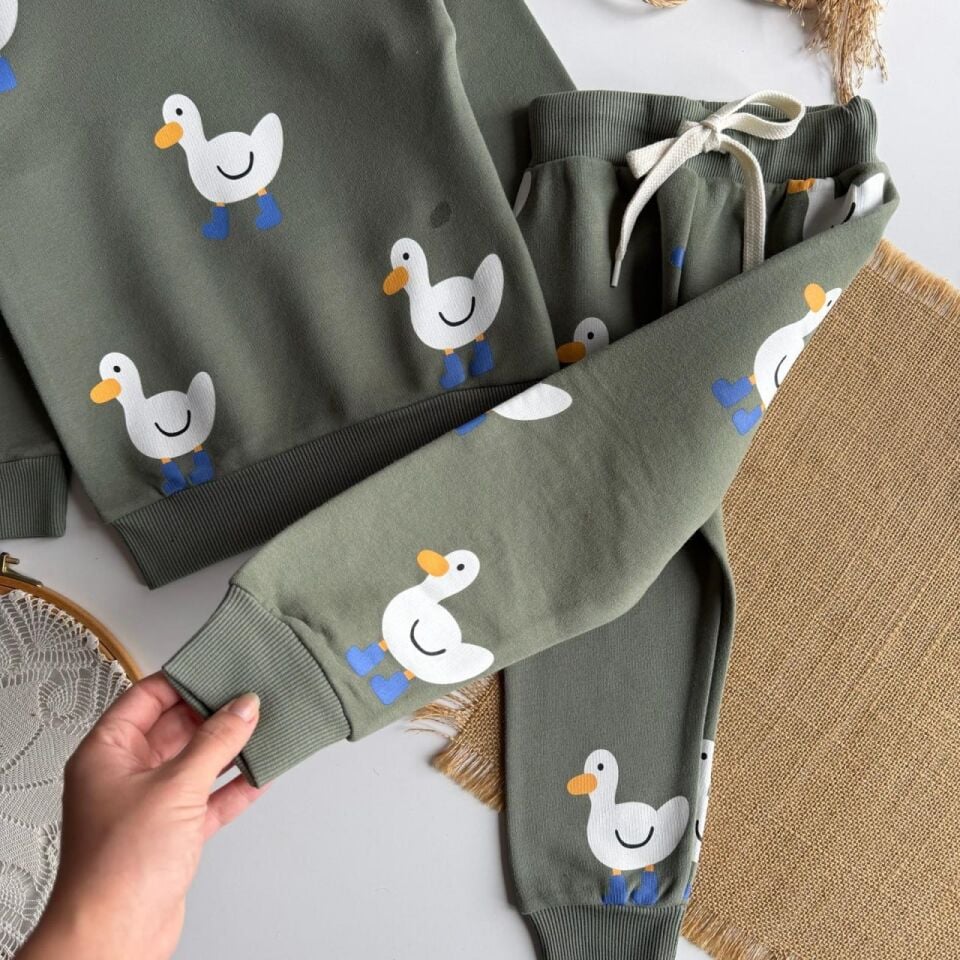 3 İplik Fırçalı Kumaş Duck Takım
