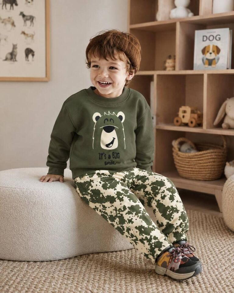 2 İplik Fırçalı Bear Takım