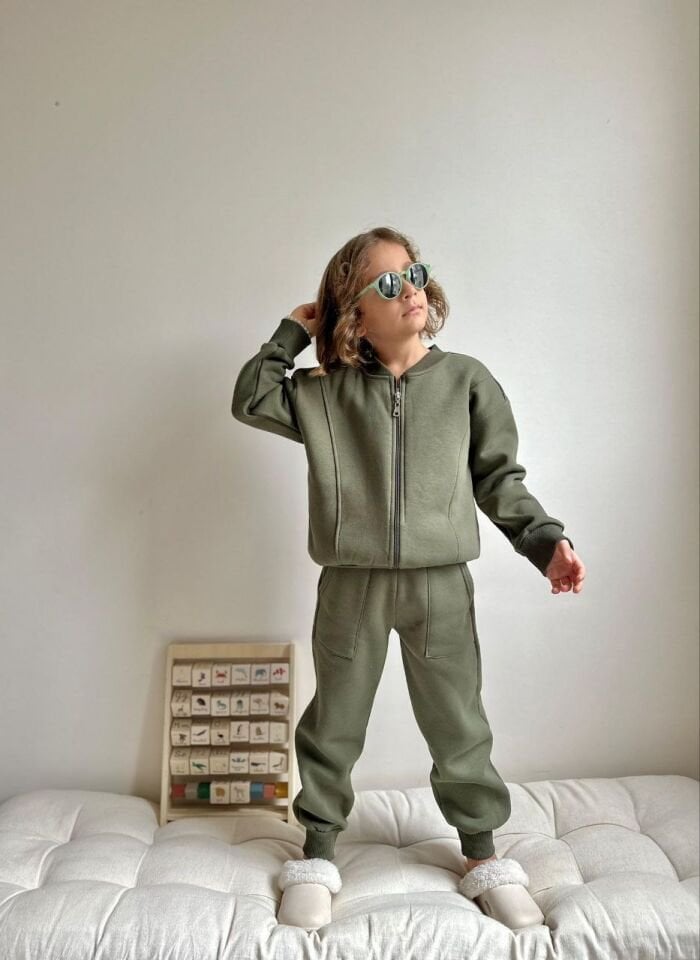 3 İplik Şardonlu Fermuarlı Takım (5-16)