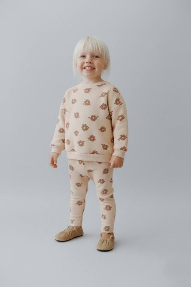 3 ip Şardonlu Çiçekli Takım