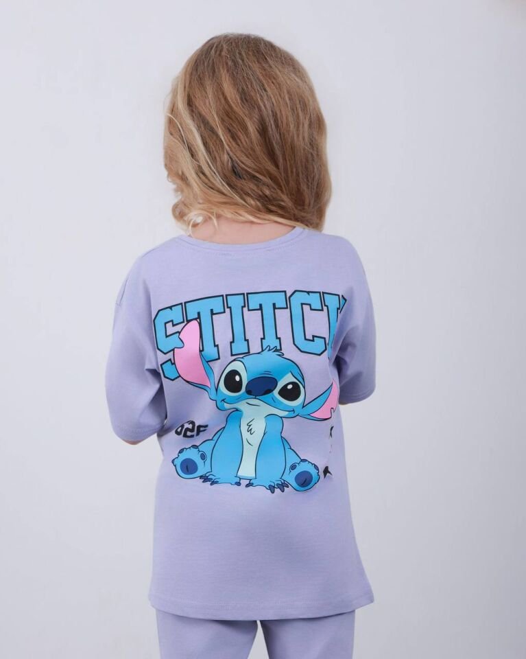 Stick lila şortlu takım