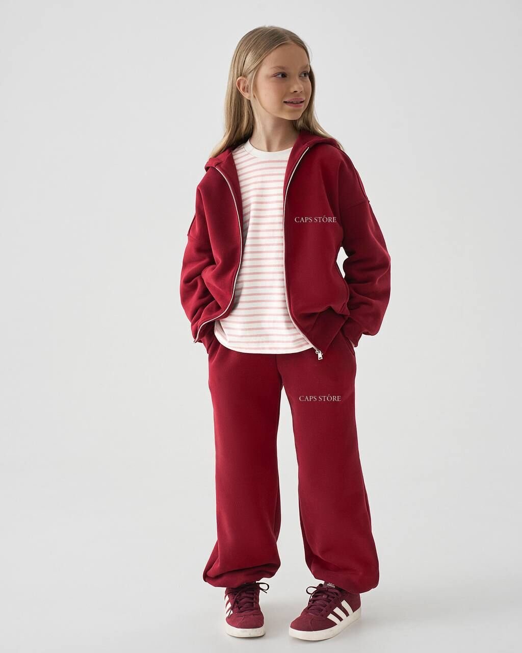 Kapüşonlu Fermuarlı Takım