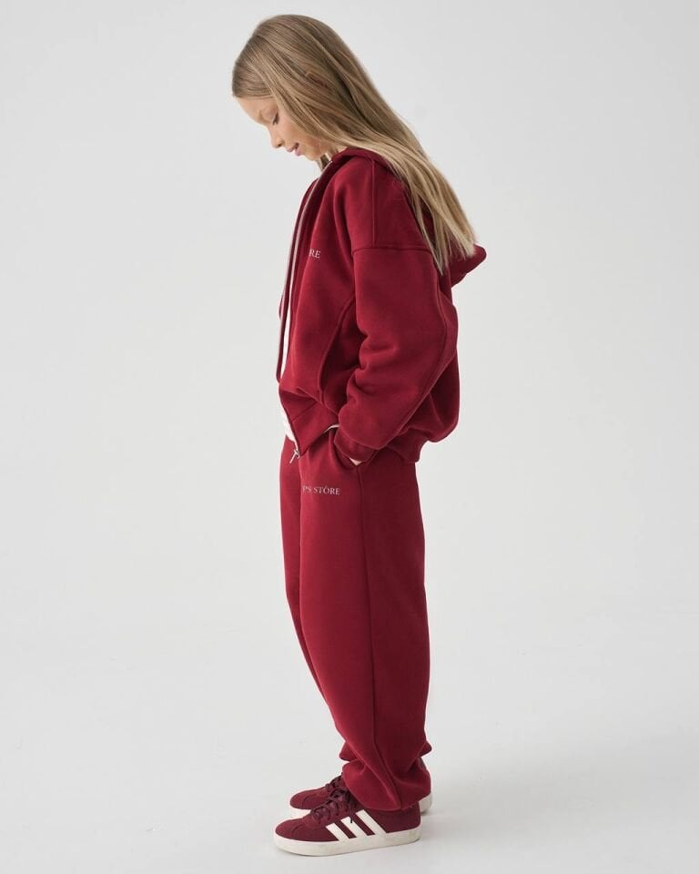 Kapüşonlu Fermuarlı Takım