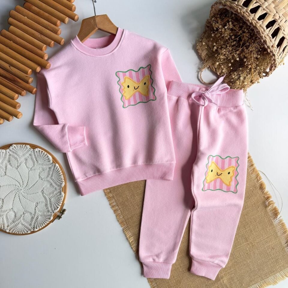 3 İplik Pembe Takım
