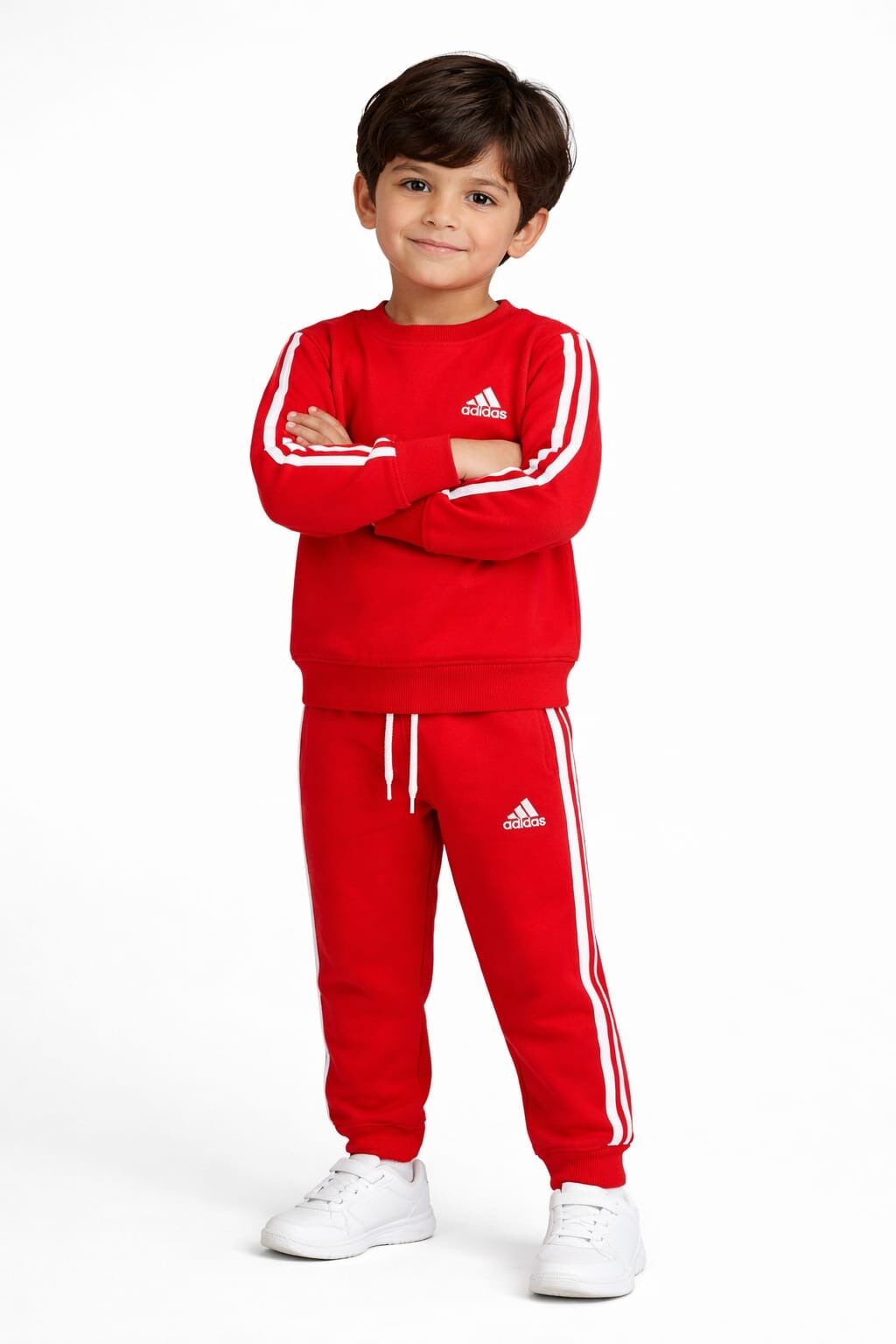 3 İplik Adidas Kırmızı Takım