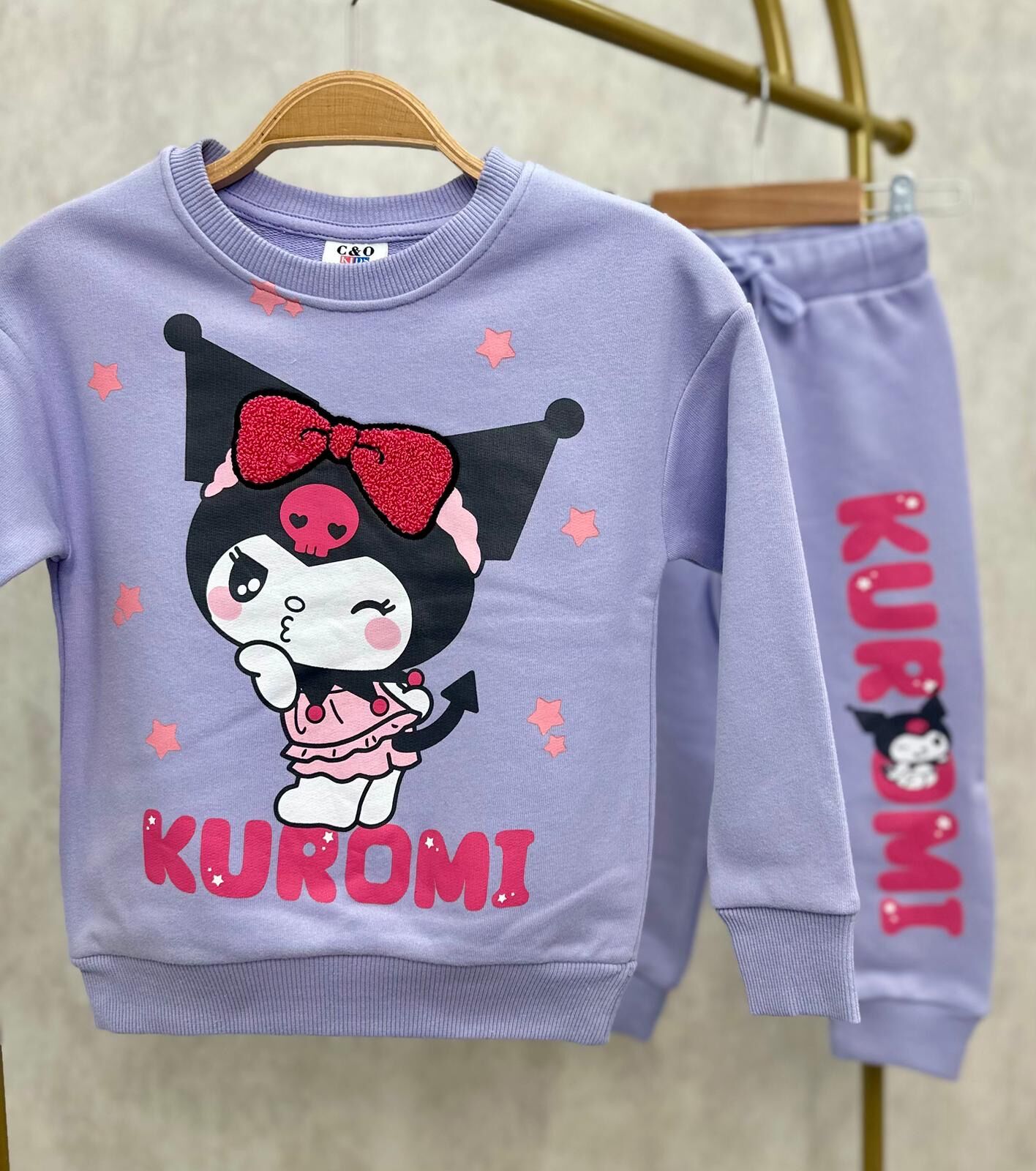 3 İplik Fırçalı Kuromi Takım