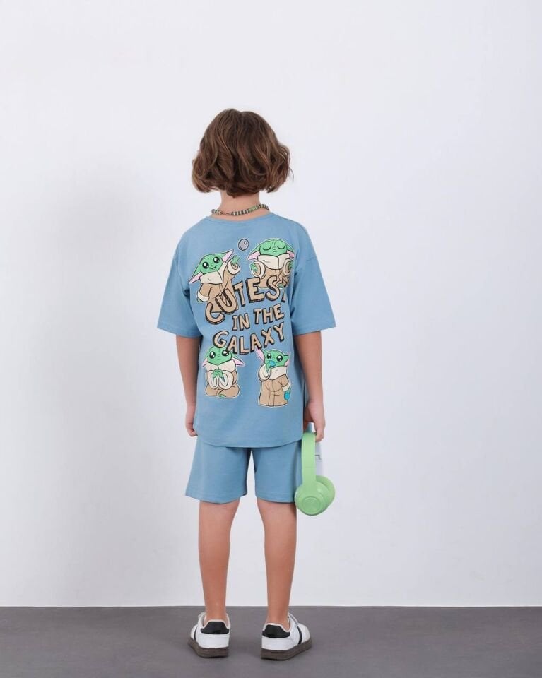 Cuties mavi şortlu takım