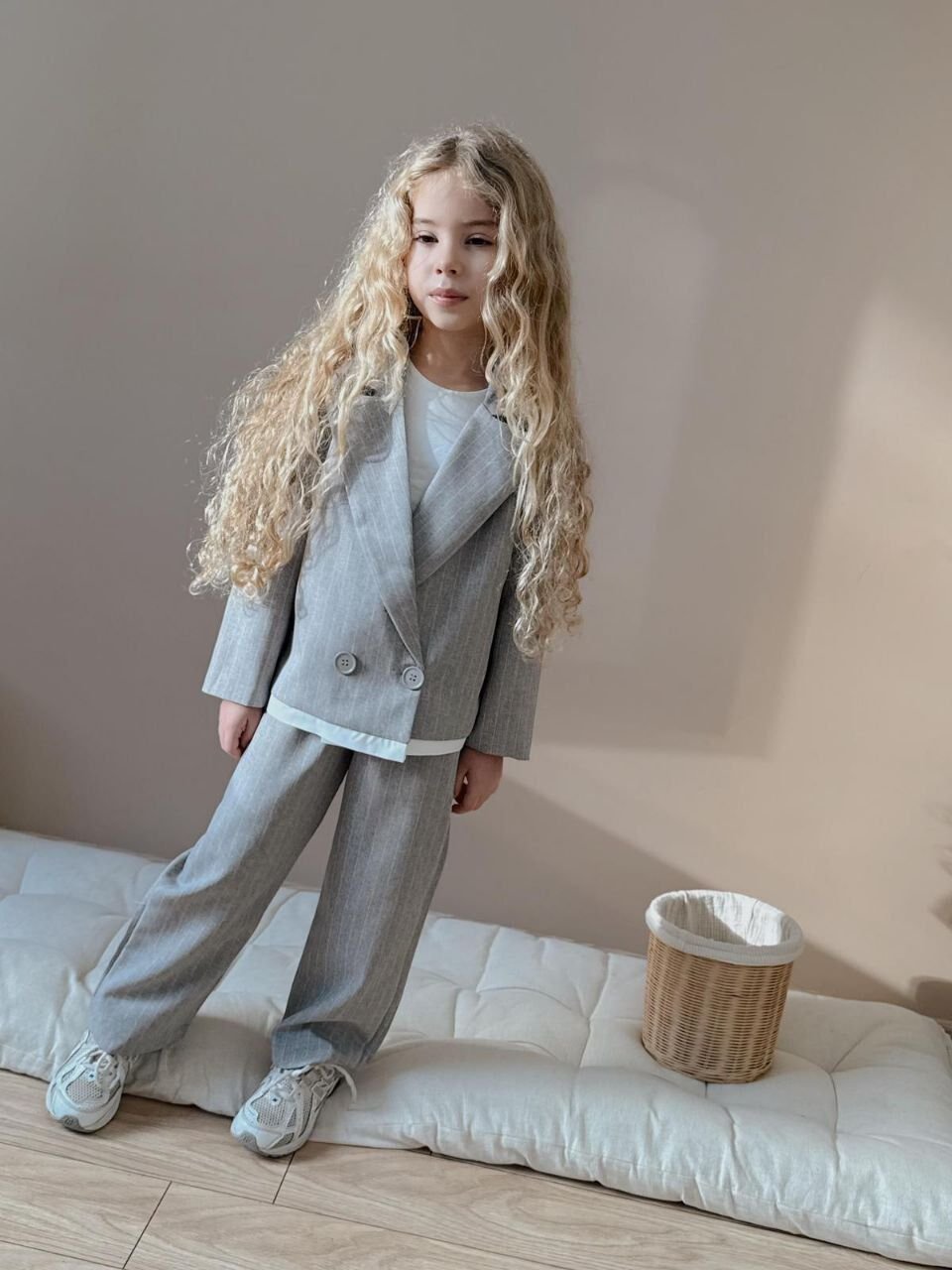 Unısex Çizgili Takım( Gri)