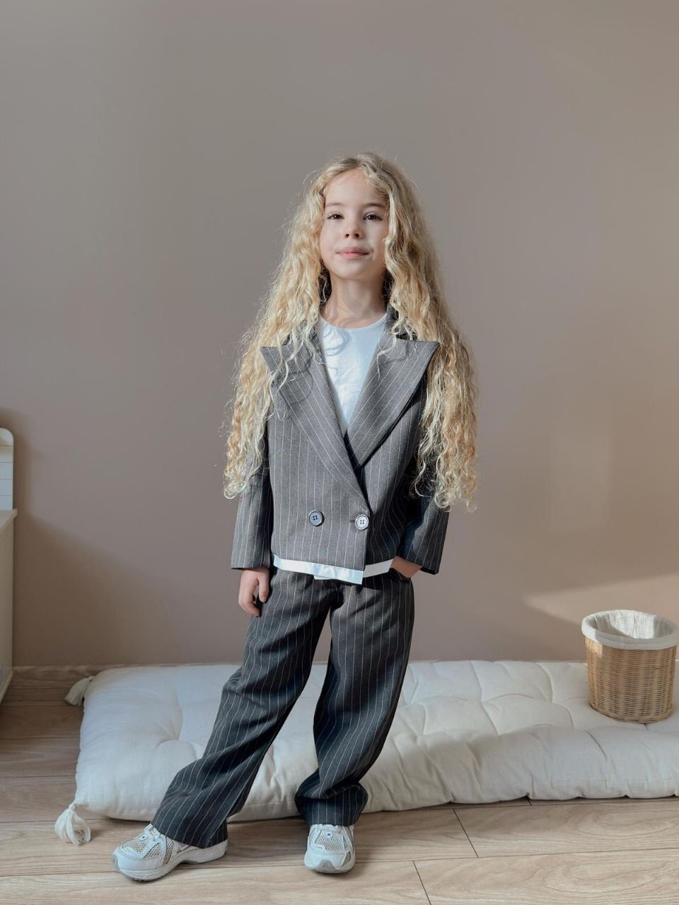 Unısex Çizgili Takım( Antrasit)
