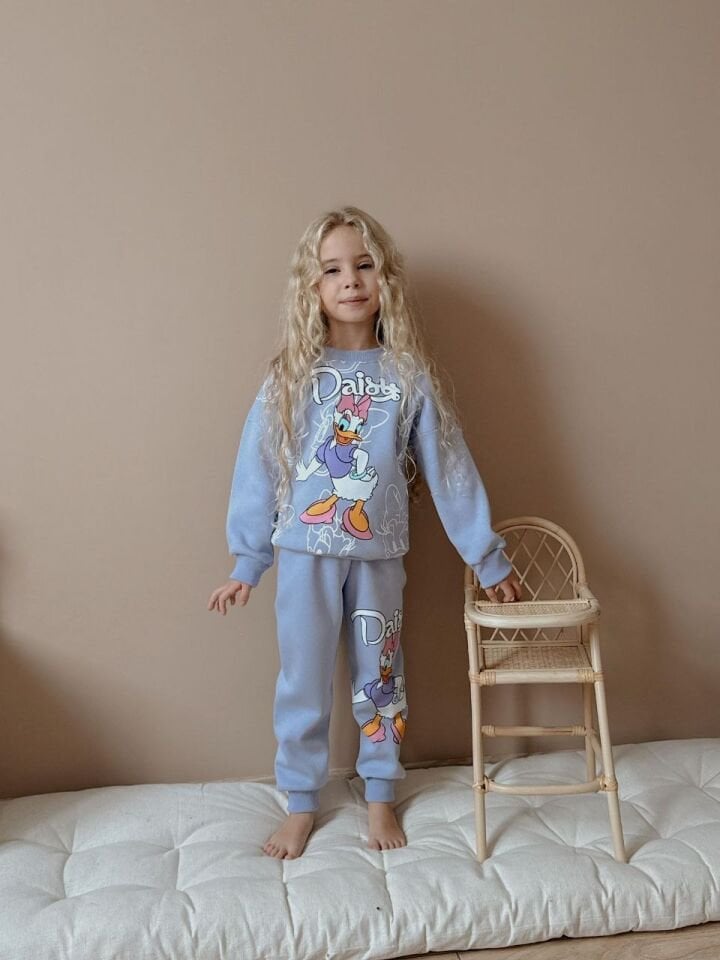 3 İplik Şardonlu Daisy Takım (Lila)