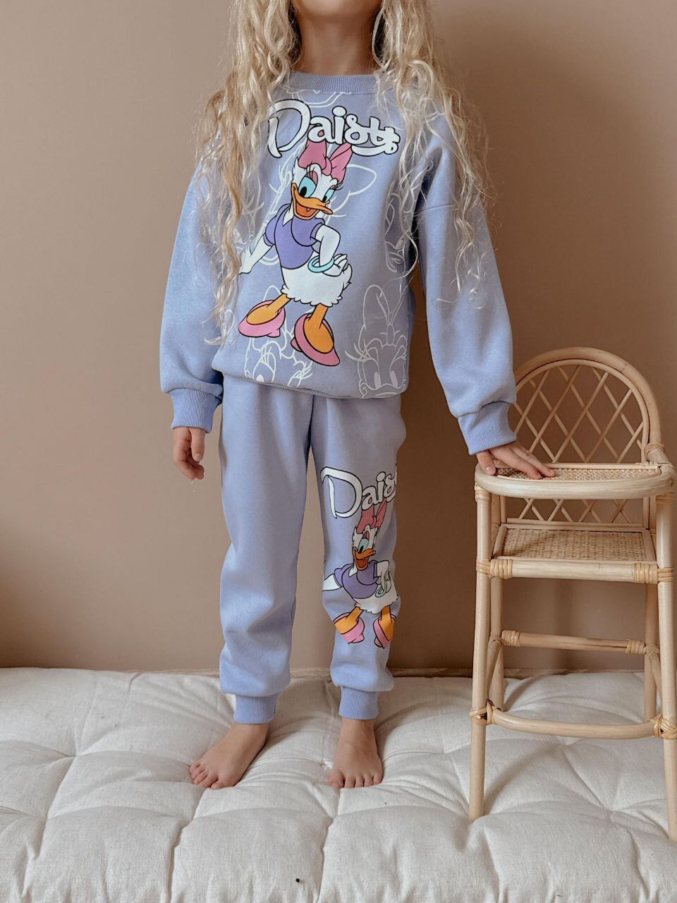 3 İplik Şardonlu Daisy Takım (Lila)