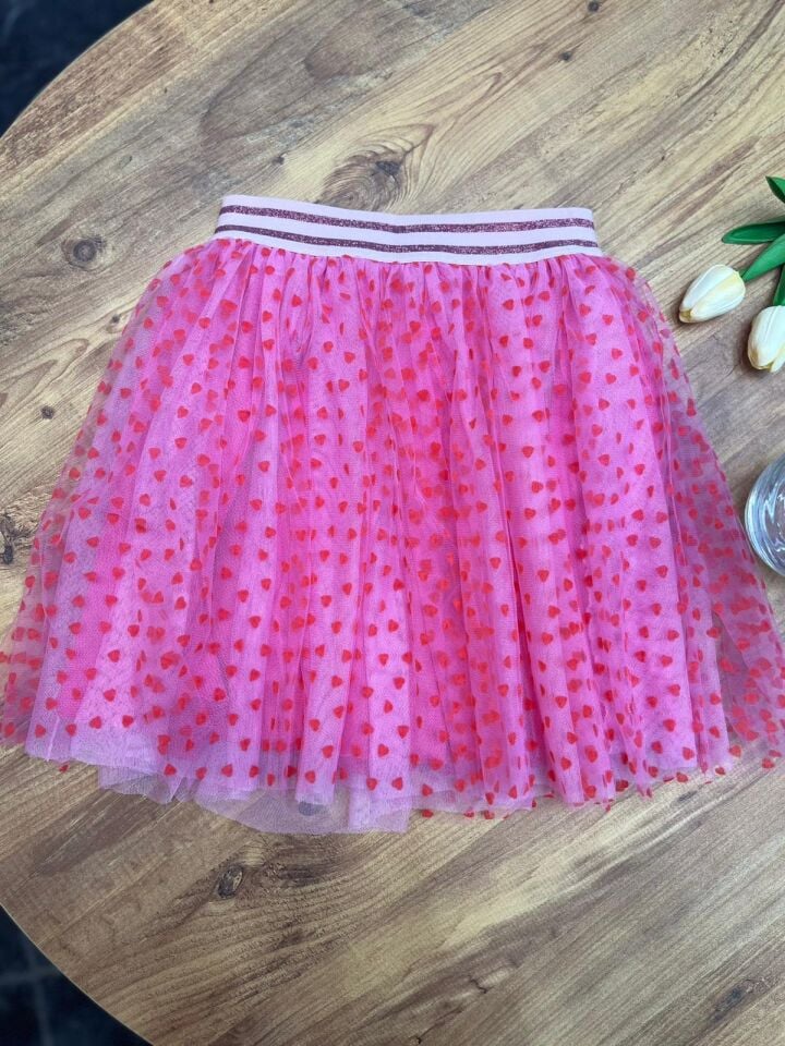 Pembe İçi şortlu Astarlı Tütü Etek