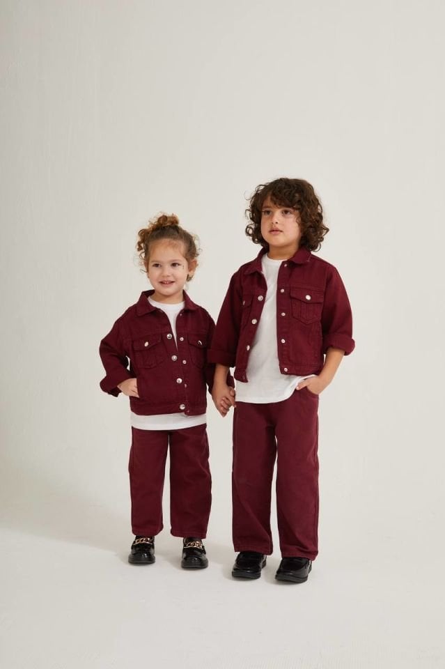 Bordo jean pantolon (1 adet)