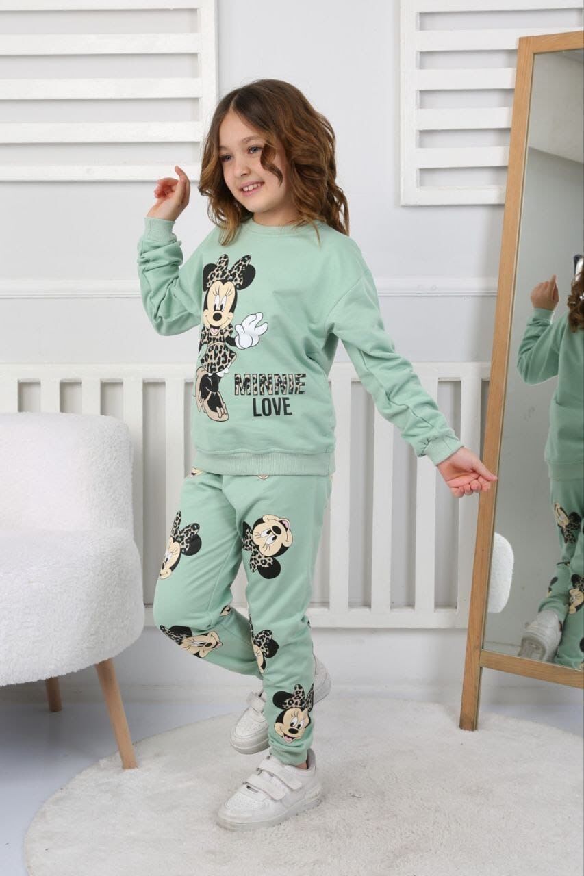 2 İplik Şardonlu Minnie Takım