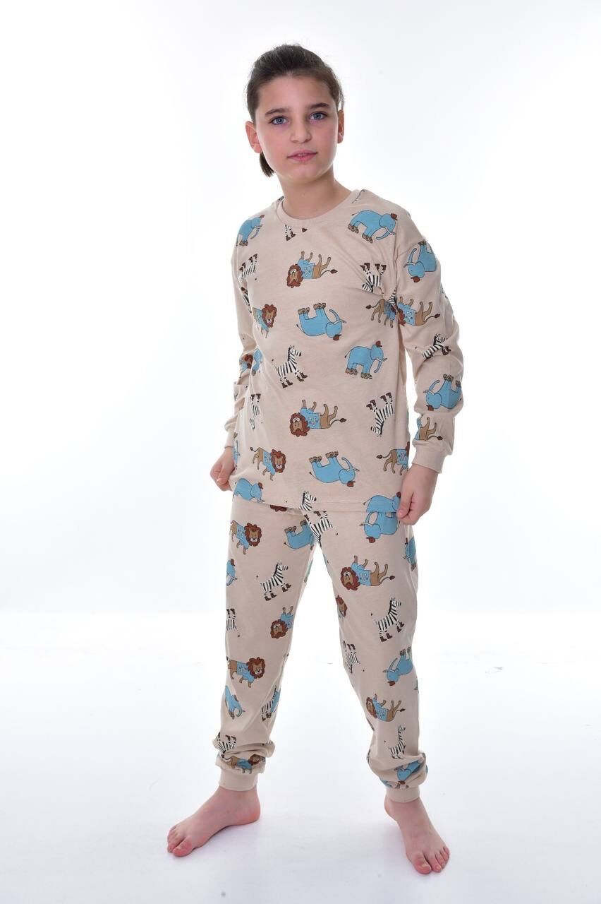 Desenli Pijama Takım