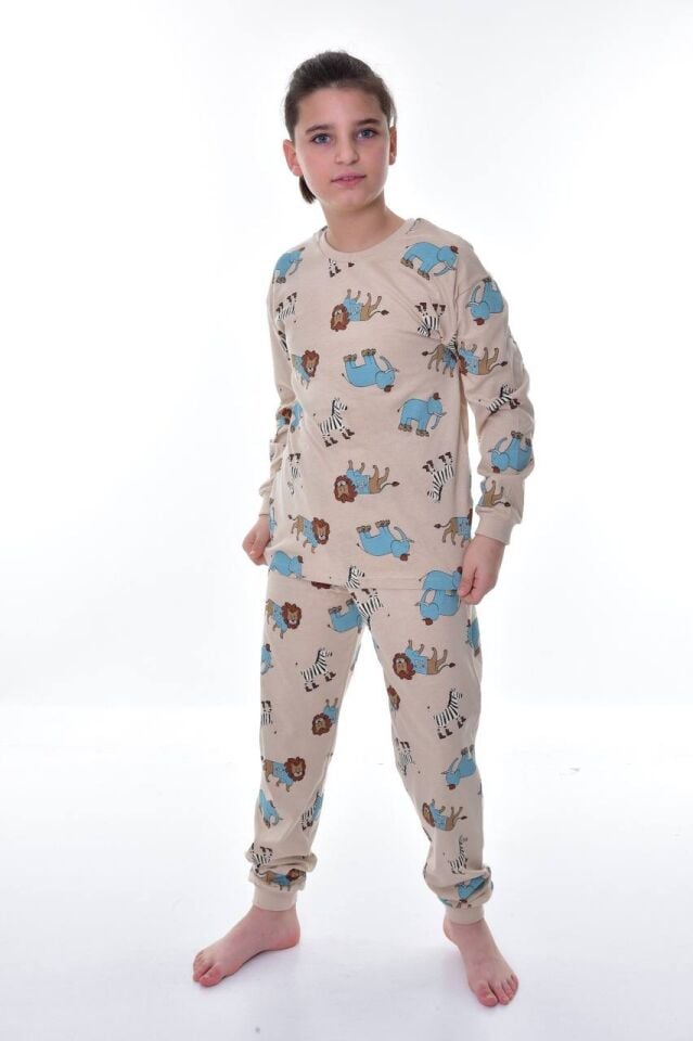 Desenli Pijama Takım