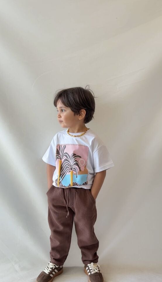 Gabardin pantolonlu takım