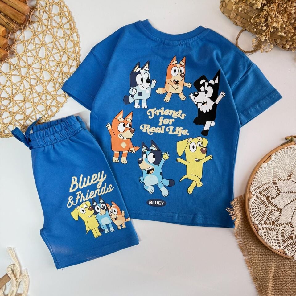 Bluey Şortlu Takım