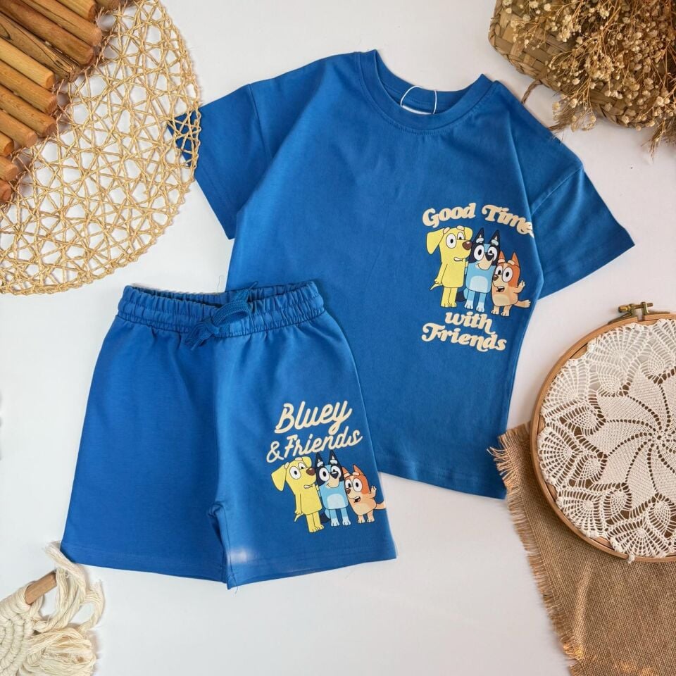 Bluey Şortlu Takım