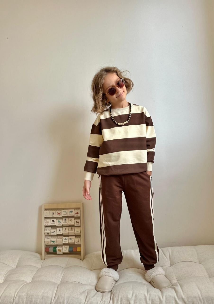 2 İplik Çizgili Takım