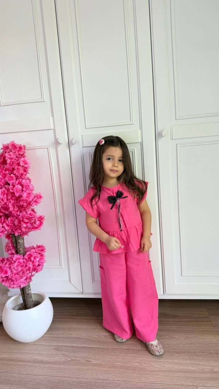 Müslin pembe takım