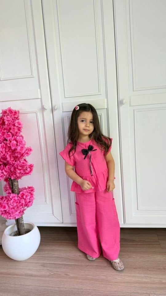 Müslin pembe takım