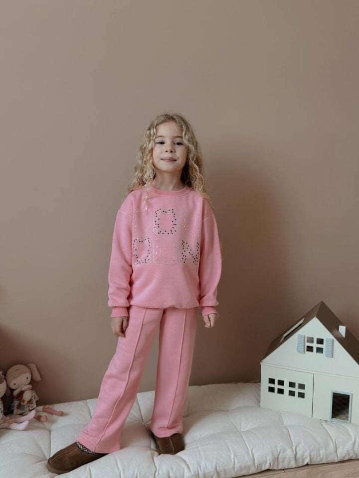 3 ip Şardonlu pembe takım