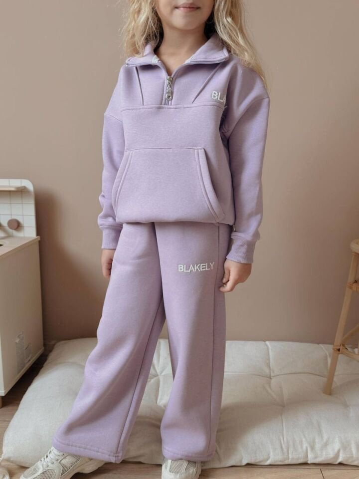 3 İplik Şardonlu Takım (5-13yaş)(Lila)