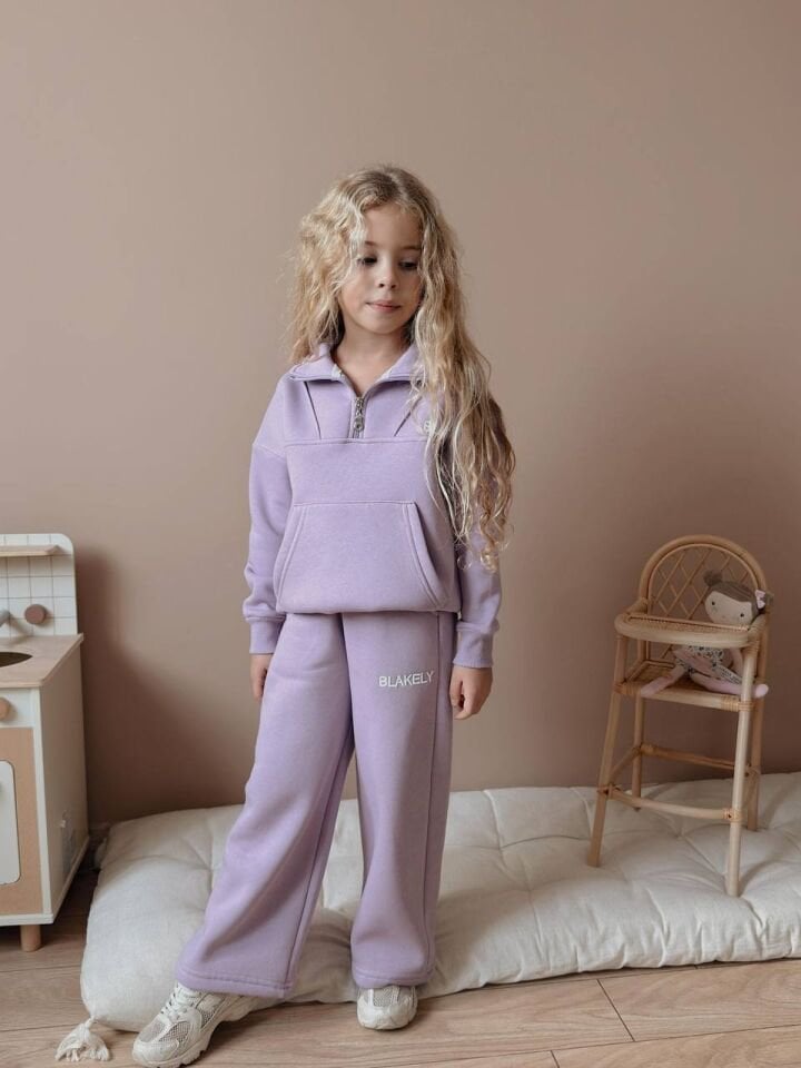 3 İplik Şardonlu Takım (5-13yaş)(Lila)