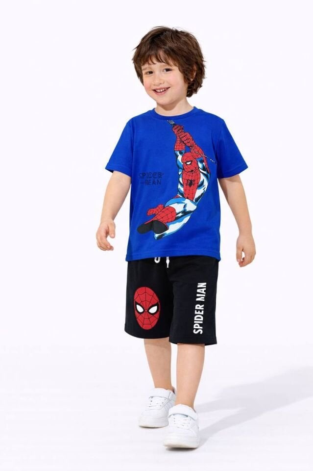 Spiderman şortlu takım