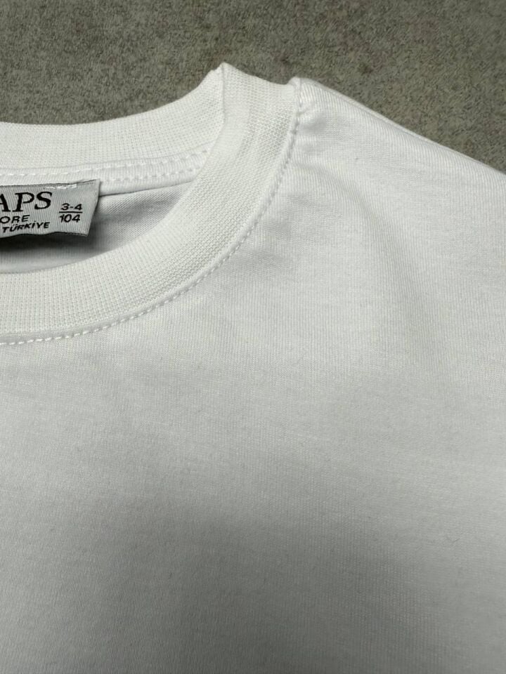 Beyaz Kısa Kollu Tişört