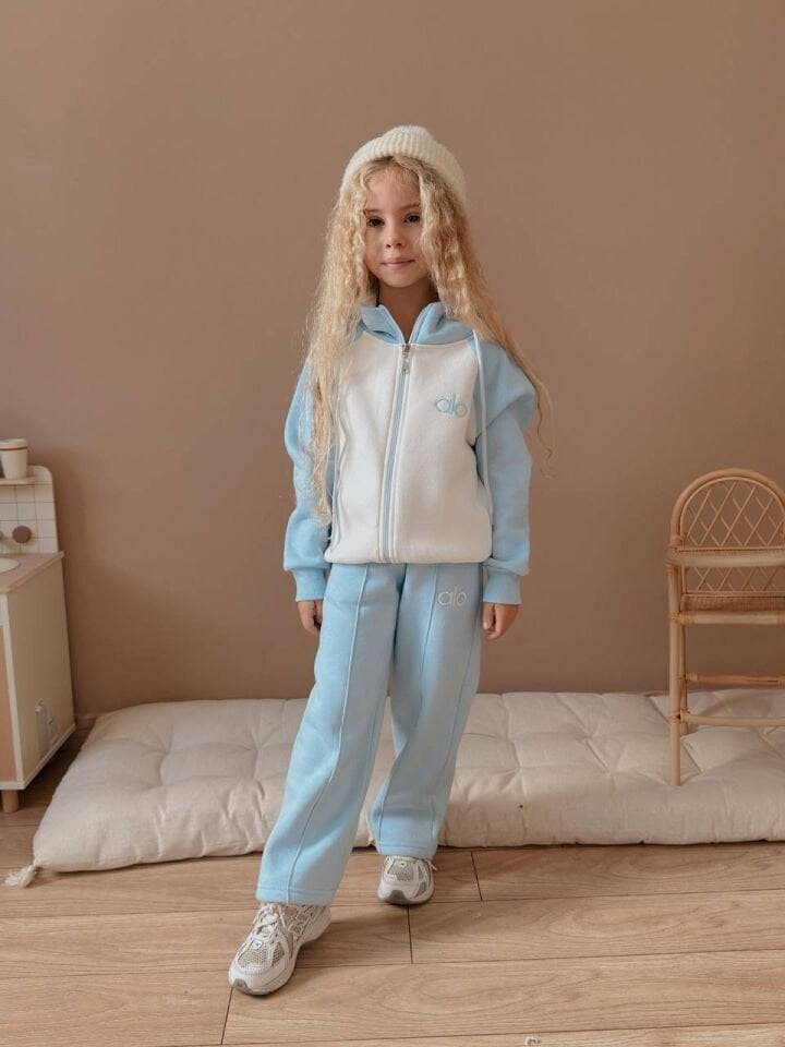 3 ip Şardonlu fermuarlı takım 5-14 yaş