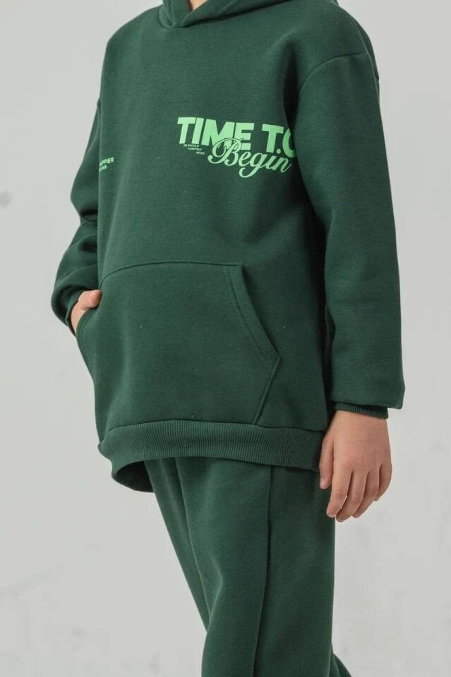 3 İplik Şardonlu Kapüşonlu Takım(9-14YAŞ)