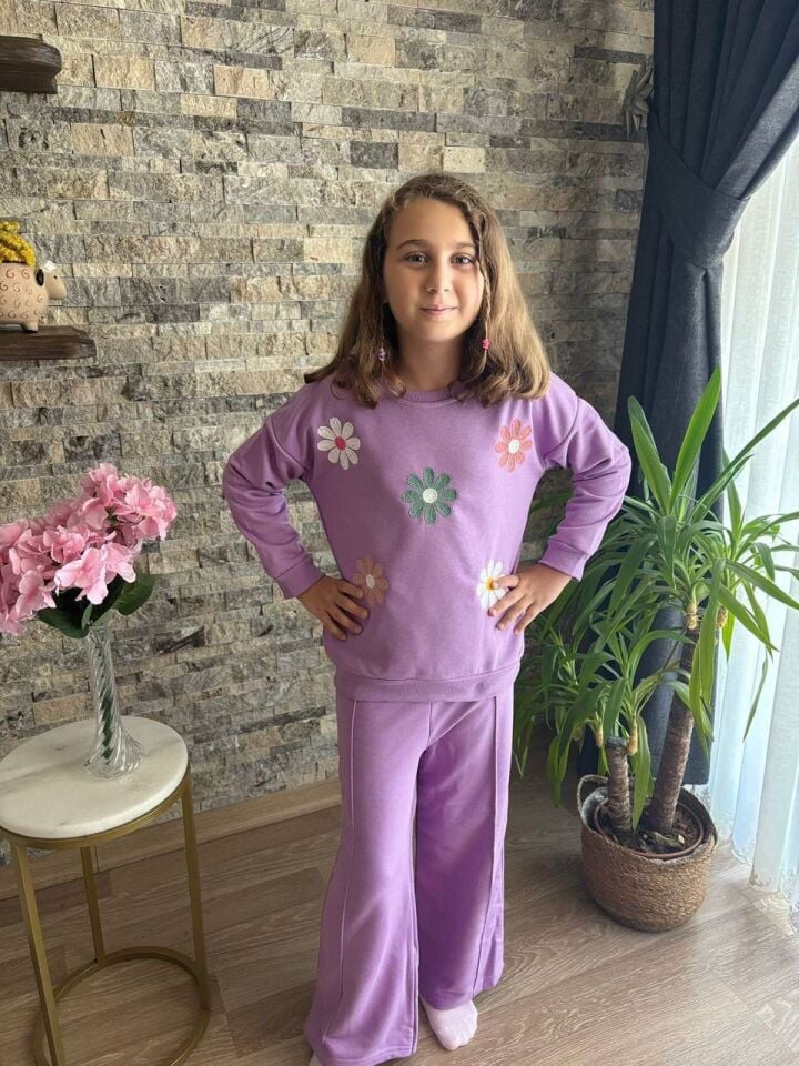 3 ip çiçekli takım