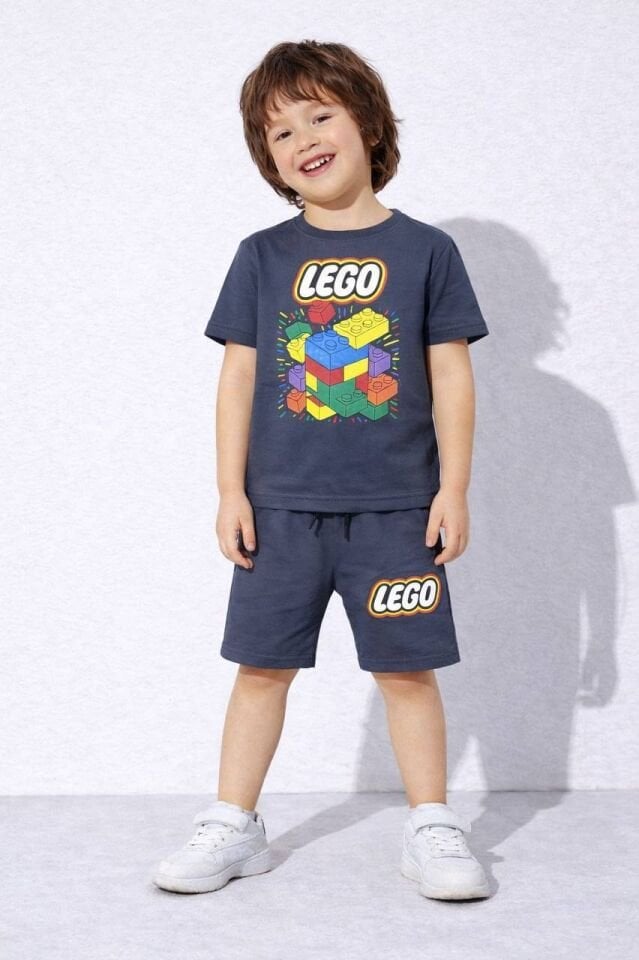 Lego antrasit şortlu takım