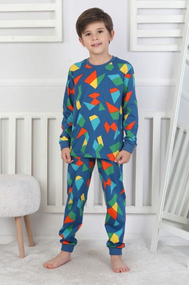 Desenli Pijama Takım