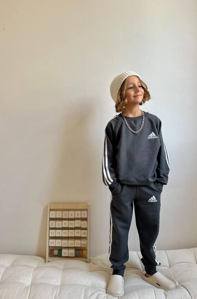 2 İplik Adidas Takım(Siyah)