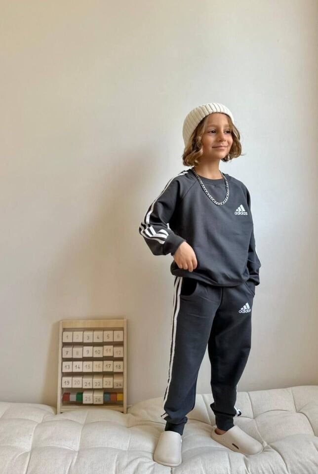 2 İplik Adidas Takım(Siyah)