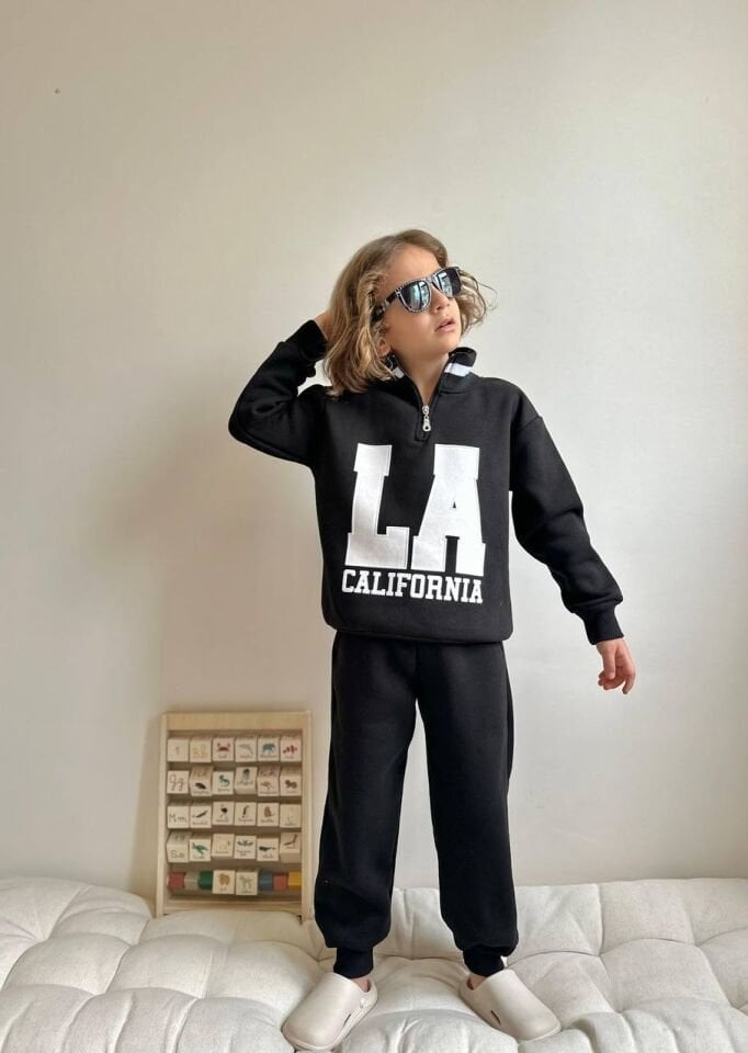 3 İplik Şardonlu Fermuarlı Takım(5-14Yaş)