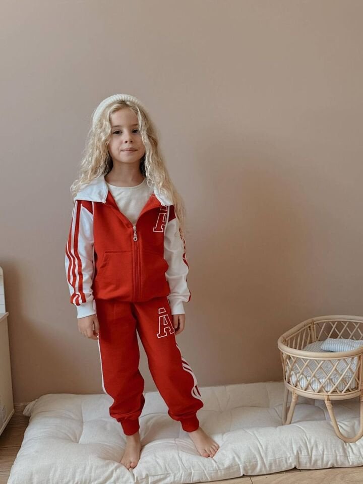 2 ip fermuarlı takım (5-14 yaş)