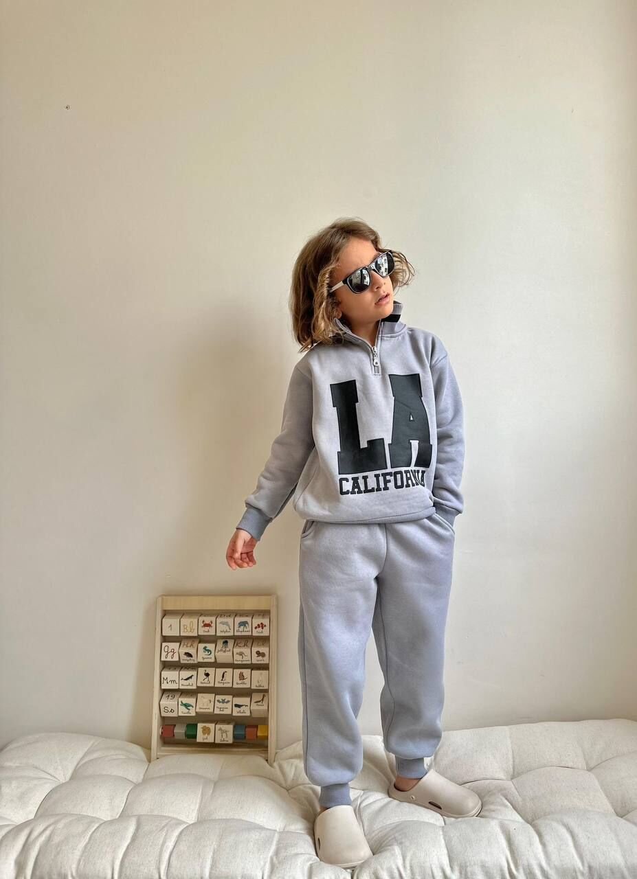 3 İplik Şardonlu Fermuarlı Takım(5-14Yaş)