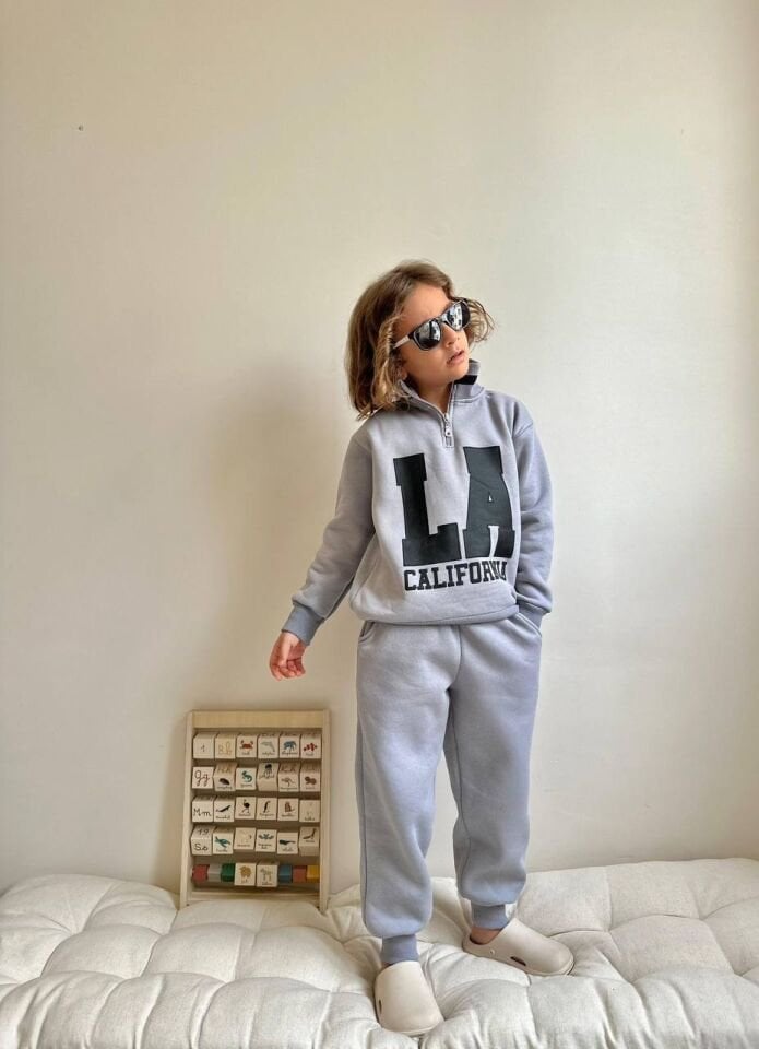 3 İplik Şardonlu Fermuarlı Takım(5-14Yaş)