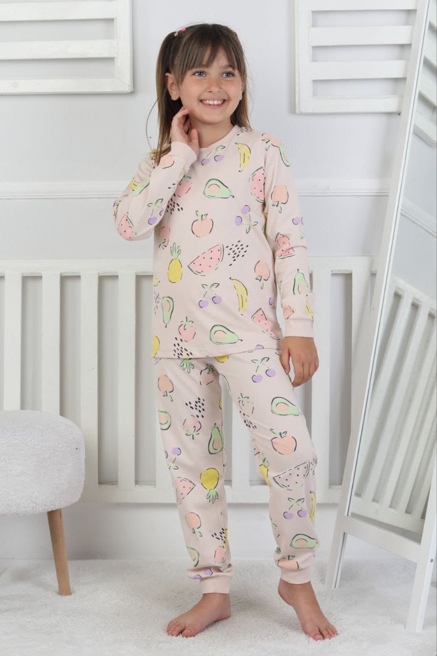 Meyve Desenli Pijama Takımı