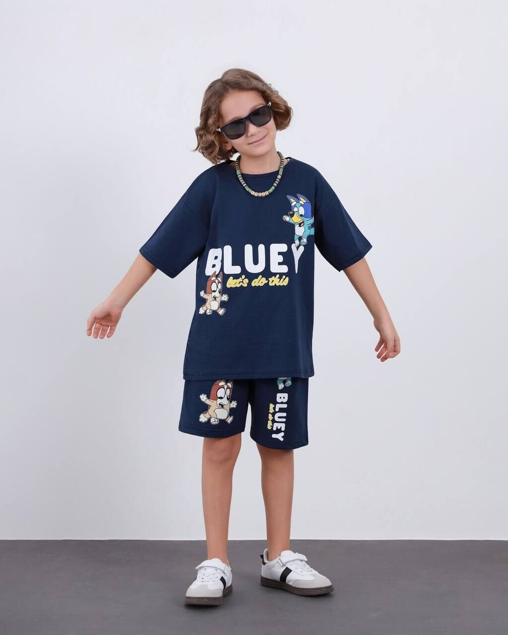 Bluey şortlu takım