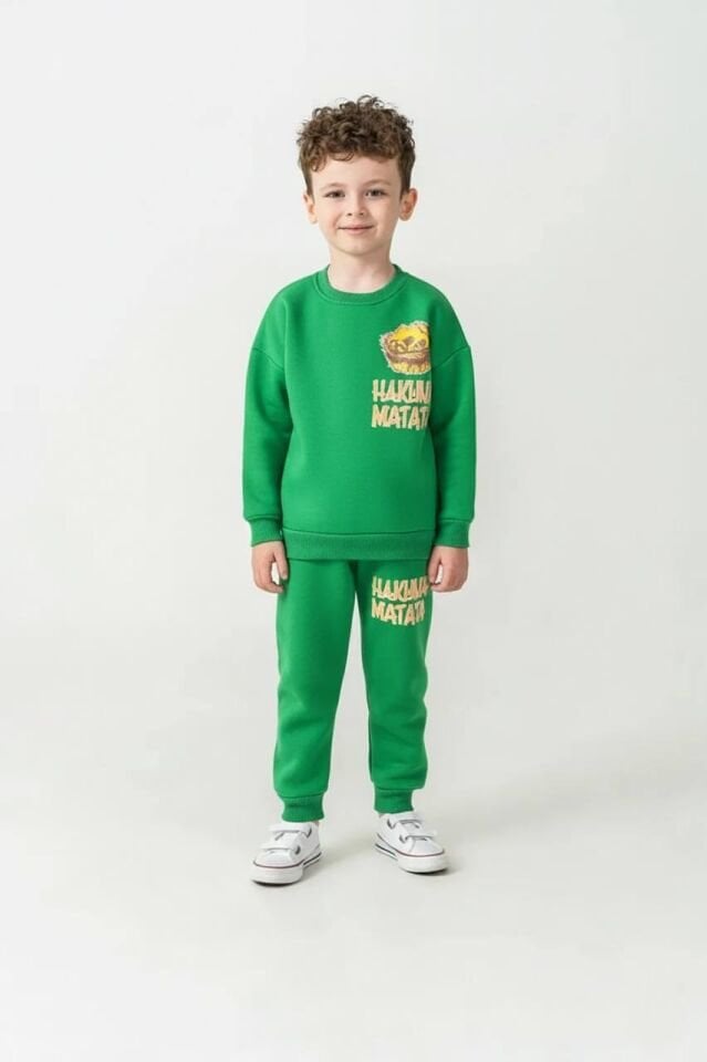 3 ip Şardonlu yeşil takım