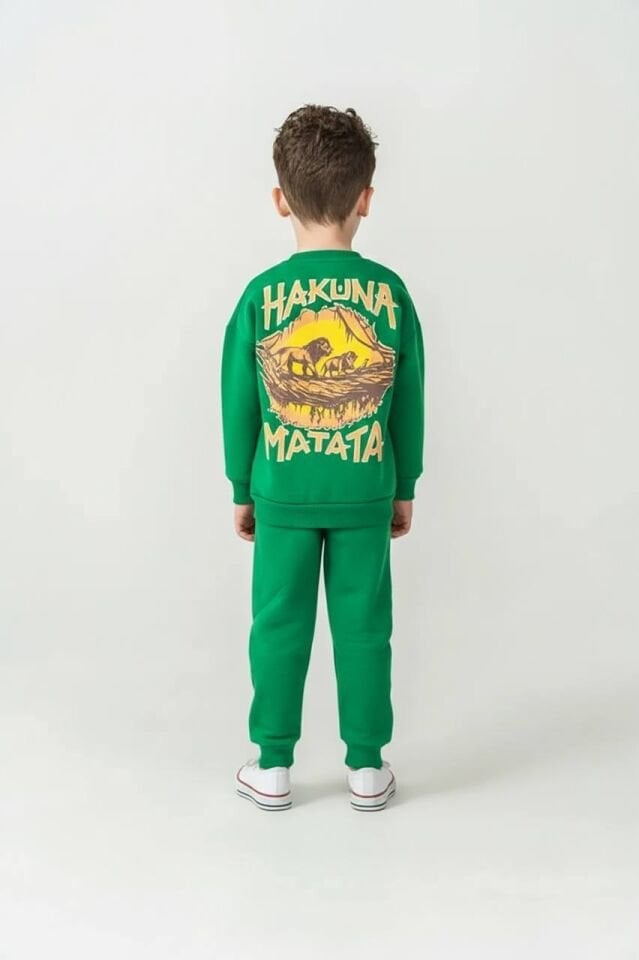 3 ip Şardonlu yeşil takım