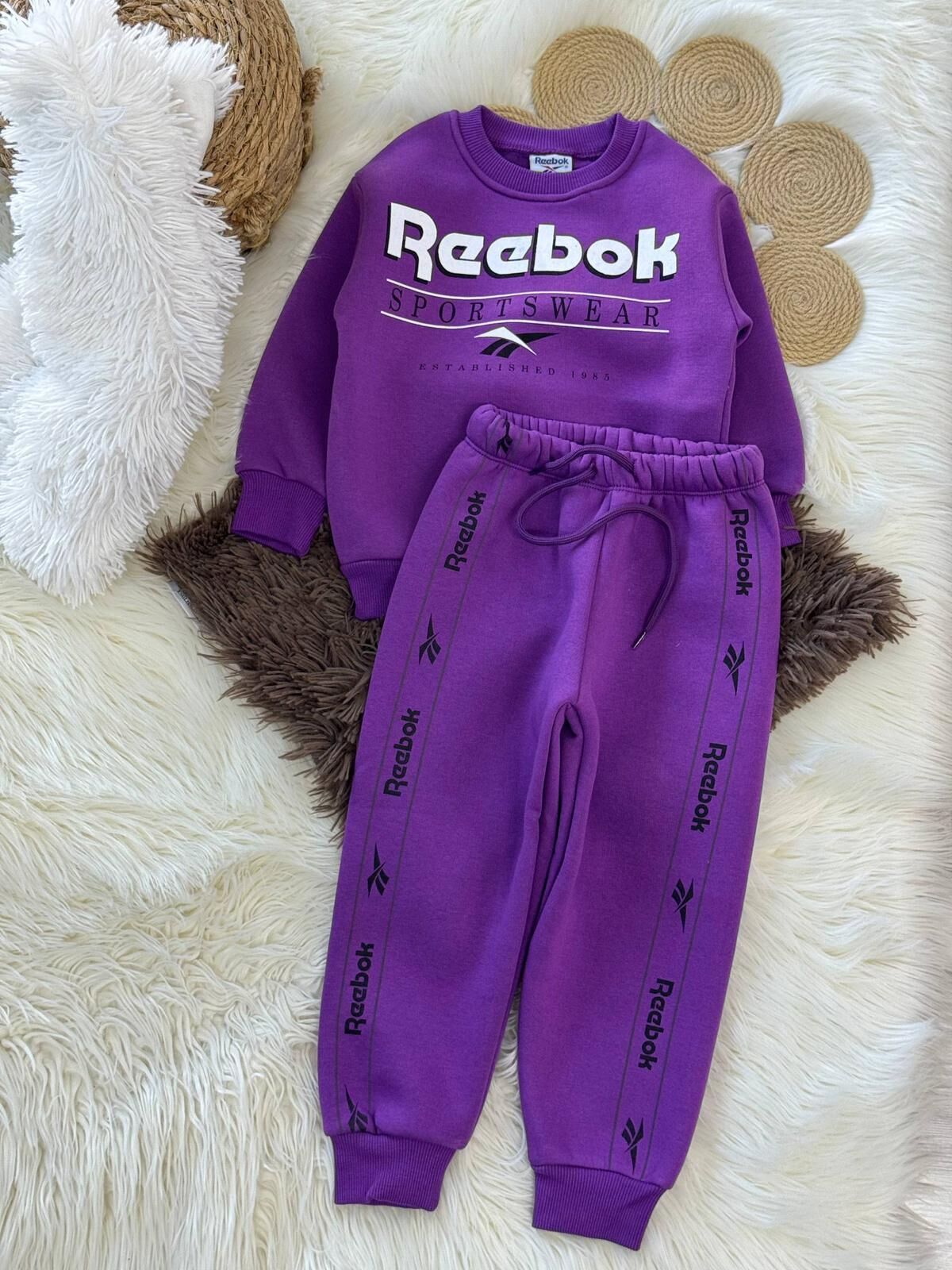 3 İplik Şardonlu Mor Takım