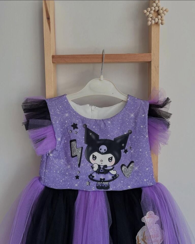 Kuromi elbise (taç hediyeli)