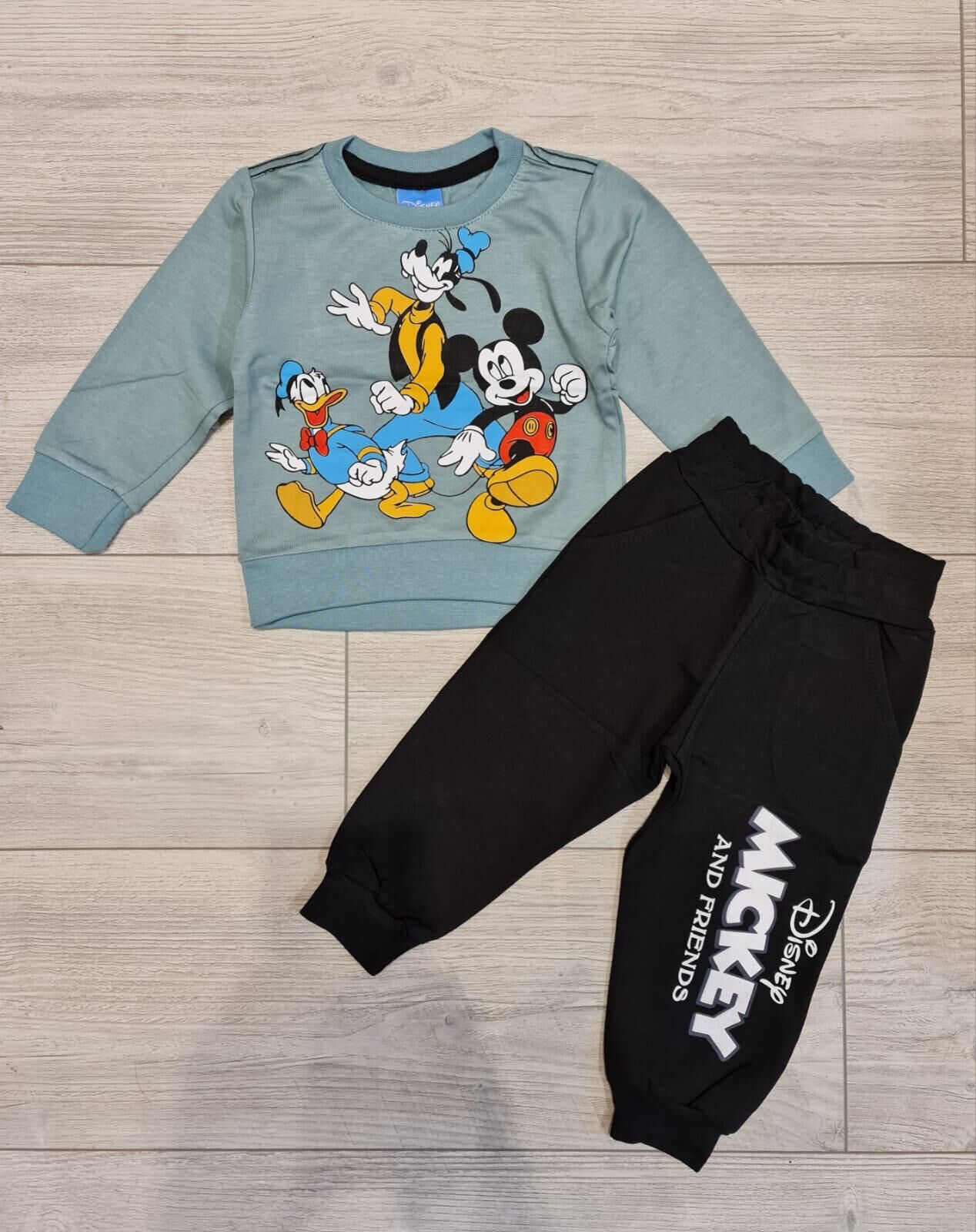 2 İplik Bebek Mickey & Friend Takım(9ay-3 ay)